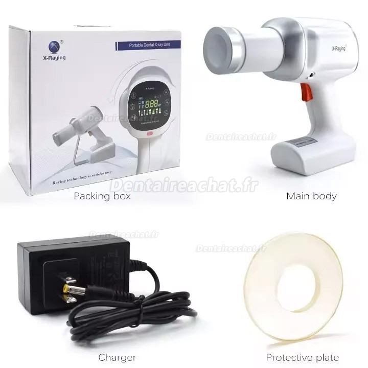 Appareil de radiographie dentaire numérique portable RAY-500X avec écran de protection